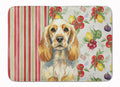 Lemon Roan English Cocker Spaniel Vegetables Memory Foam Kitchen Mat Machine Washable Anti-Fatigue Cushion Comfort Bath or Kitchen Rug