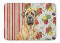 Fawn English Mastiff Vegetables Memory Foam Kitchen Mat Machine Washable Anti-Fatigue Cushion Comfort Bath or Kitchen Rug