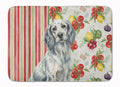 Blue Belton English Setter Vegetables Memory Foam Kitchen Mat Machine Washable Anti-Fatigue Cushion Comfort Bath or Kitchen Rug