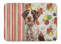 Roan German Wirehaired Pointer Vegetables Memory Foam Kitchen Mat Machine Washable Anti-Fatigue Cushion Comfort Bath or Kitchen Rug