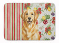 Golden Retriever Vegetables Memory Foam Kitchen Mat Machine Washable Anti-Fatigue Cushion Comfort Bath or Kitchen Rug