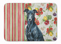 Black Greyhound Vegetables Memory Foam Kitchen Mat Machine Washable Anti-Fatigue Cushion Comfort Bath or Kitchen Rug