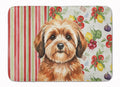 Sable Havanese Vegetables Memory Foam Kitchen Mat Machine Washable Anti-Fatigue Cushion Comfort Bath or Kitchen Rug