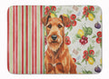 Irish Terrier Vegetables Memory Foam Kitchen Mat Machine Washable Anti-Fatigue Cushion Comfort Bath or Kitchen Rug
