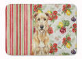Wheaten Irish Wolfhound Vegetables Memory Foam Kitchen Mat Machine Washable Anti-Fatigue Cushion Comfort Bath or Kitchen Rug