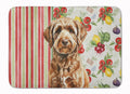 Chocolate Labradoodle Vegetables Memory Foam Kitchen Mat Machine Washable Anti-Fatigue Cushion Comfort Bath or Kitchen Rug