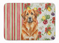 Red Leonberger Vegetables Memory Foam Kitchen Mat Machine Washable Anti-Fatigue Cushion Comfort Bath or Kitchen Rug