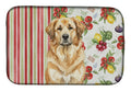 Sandy Leonberger Vegetables Dish Drying Mat Absorbent Dish Drying Mat Pad for Kitchen Counter Dish Drainer Mat for Countertop, 14 x 21", Multicolor