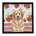 Sandy Leonberger Vegetables Framed Metal Print Bathroom, Kitchen, Office, Home Decor Wall Art Ready to Hang, Square, 8X8