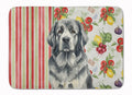 Gray Newfoundland Vegetables Memory Foam Kitchen Mat Machine Washable Anti-Fatigue Cushion Comfort Bath or Kitchen Rug
