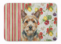 Norwich Terrier Vegetables Memory Foam Kitchen Mat Machine Washable Anti-Fatigue Cushion Comfort Bath or Kitchen Rug