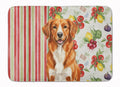 Orange Nova Scotia Duck Tolling Retriever Vegetables Memory Foam Kitchen Mat Machine Washable Anti-Fatigue Cushion Comfort Bath or Kitchen Rug