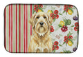 Wheaten and Tan Otterhound Vegetables Dish Drying Mat Absorbent Dish Drying Mat Pad for Kitchen Counter Dish Drainer Mat for Countertop, 14 x 21", Multicolor