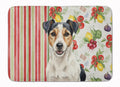 Parson Russell Terrier Vegetables Memory Foam Kitchen Mat Machine Washable Anti-Fatigue Cushion Comfort Bath or Kitchen Rug