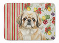 Fawn Pekingese Vegetables Memory Foam Kitchen Mat Machine Washable Anti-Fatigue Cushion Comfort Bath or Kitchen Rug