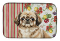Sable Pekingese Vegetables Dish Drying Mat Absorbent Dish Drying Mat Pad for Kitchen Counter Dish Drainer Mat for Countertop, 14 x 21", Multicolor