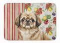 Sable Pekingese Vegetables Memory Foam Kitchen Mat Machine Washable Anti-Fatigue Cushion Comfort Bath or Kitchen Rug