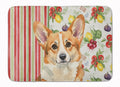 Corgi Vegetables Memory Foam Kitchen Mat Machine Washable Anti-Fatigue Cushion Comfort Bath or Kitchen Rug