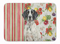 Black and White Pointer Vegetables Memory Foam Kitchen Mat Machine Washable Anti-Fatigue Cushion Comfort Bath or Kitchen Rug