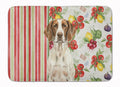 Liver and White Pointer Vegetables Memory Foam Kitchen Mat Machine Washable Anti-Fatigue Cushion Comfort Bath or Kitchen Rug