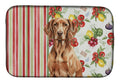 Liver Pointer Vegetables Dish Drying Mat Absorbent Dish Drying Mat Pad for Kitchen Counter Dish Drainer Mat for Countertop, 14 x 21", Multicolor