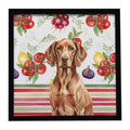 Liver Pointer Vegetables Framed Metal Print Bathroom, Kitchen, Office, Home Decor Wall Art Ready to Hang, Square, 8X8