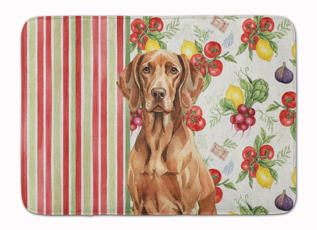 Liver Pointer Vegetables Memory Foam Kitchen Mat Machine Washable Anti-Fatigue Cushion Comfort Bath or Kitchen Rug