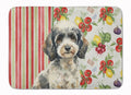Toy Parti Poodle Vegetables Memory Foam Kitchen Mat Machine Washable Anti-Fatigue Cushion Comfort Bath or Kitchen Rug