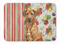 Rhodesian Ridgeback Vegetables Memory Foam Kitchen Mat Machine Washable Anti-Fatigue Cushion Comfort Bath or Kitchen Rug