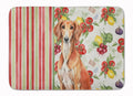 Red Saluki Vegetables Memory Foam Kitchen Mat Machine Washable Anti-Fatigue Cushion Comfort Bath or Kitchen Rug