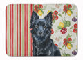 Schipperke Vegetables Memory Foam Kitchen Mat Machine Washable Anti-Fatigue Cushion Comfort Bath or Kitchen Rug