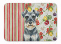 Schnauzer Vegetables Memory Foam Kitchen Mat Machine Washable Anti-Fatigue Cushion Comfort Bath or Kitchen Rug