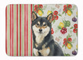 Black and Tan Shiba Inu Vegetables Memory Foam Kitchen Mat Machine Washable Anti-Fatigue Cushion Comfort Bath or Kitchen Rug