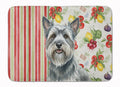 Gray Skye Terrier Vegetables Memory Foam Kitchen Mat Machine Washable Anti-Fatigue Cushion Comfort Bath or Kitchen Rug