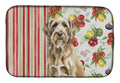 Spinone Italiano Vegetables Dish Drying Mat Absorbent Dish Drying Mat Pad for Kitchen Counter Dish Drainer Mat for Countertop, 14 x 21", Multicolor