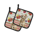 Spinone Italiano Vegetables Pot Holder Set of 2 Heat Resistant Quilted Hot Pads 7.5 x 7.5 Inch, Insulated Kitchen Trivets for Cooking & Baking