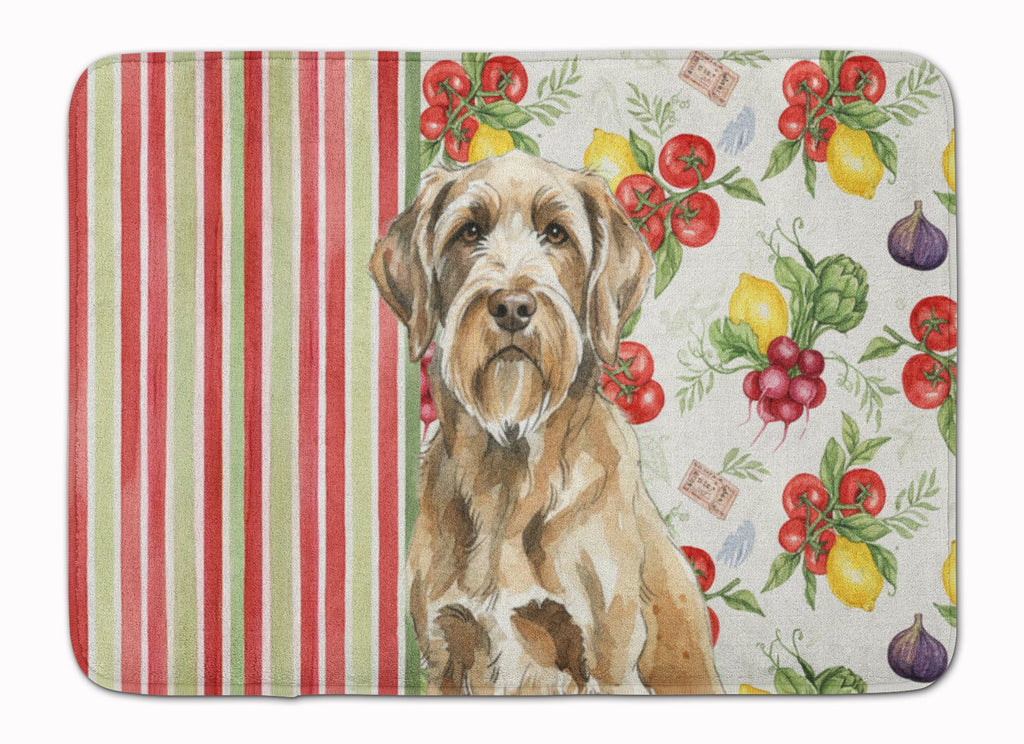 Spinone Italiano Vegetables Memory Foam Kitchen Mat Machine Washable Anti-Fatigue Cushion Comfort Bath or Kitchen Rug