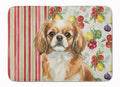 Tibetan Spaniel Vegetables Memory Foam Kitchen Mat Machine Washable Anti-Fatigue Cushion Comfort Bath or Kitchen Rug