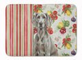 Weimaraner Vegetables Memory Foam Kitchen Mat Machine Washable Anti-Fatigue Cushion Comfort Bath or Kitchen Rug