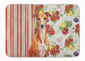 Red Whippet Vegetables Memory Foam Kitchen Mat Machine Washable Anti-Fatigue Cushion Comfort Bath or Kitchen Rug