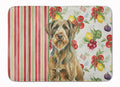 Chestnut Wirehaired Pointing Griffon Vegetables Memory Foam Kitchen Mat Machine Washable Anti-Fatigue Cushion Comfort Bath or Kitchen Rug