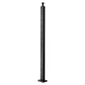 Cable Railing Post, 42x1x2 Inch Level Deck Stair Posts, 1-Pack Stainless Steel Cable Handrail Post, Pre-Drilled Pickets with Mounting Bracket Stair Railing Kit, Black, 1JZLGZXHS1063GGTD001V0