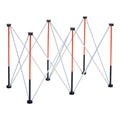 Portable Folding Workstand 4.16 x 2.18ft Collapsible Work Stand 2500lbs Capacity