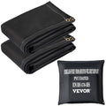 Fire Blankets, 2 Pack Welding Blankets, 8' x 10' Fire Suppression Blanket, 1022°F Flame Retardant Blanket, Black Fire Emergency Blankets, Fiberglass Fire Retardant Blanket with 12 Brass Grommets