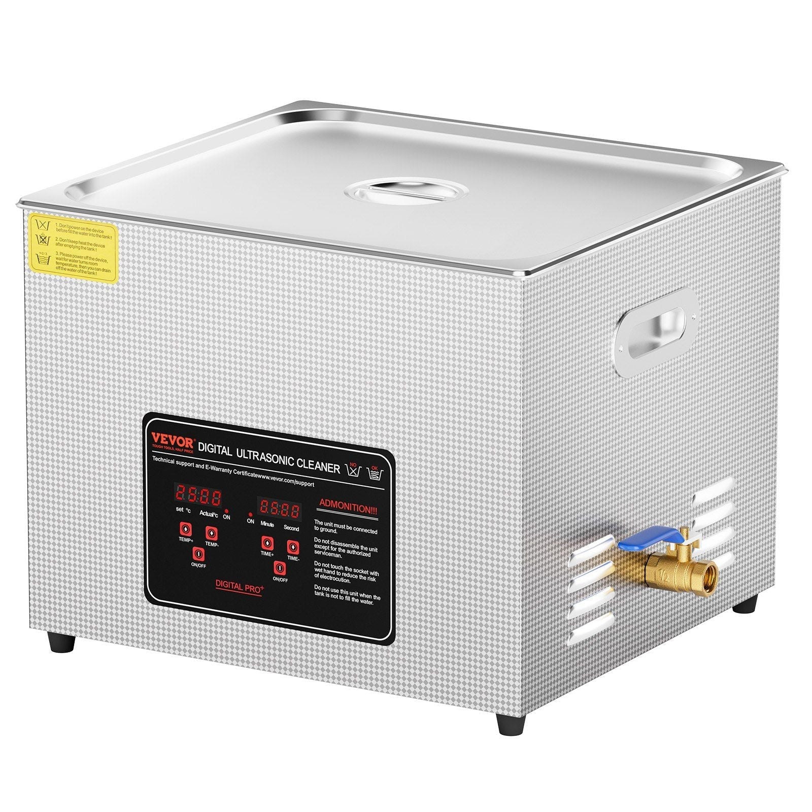 15L Ultrasonic Cleaner with Heater Timer & Basket Digital Sonic Machine