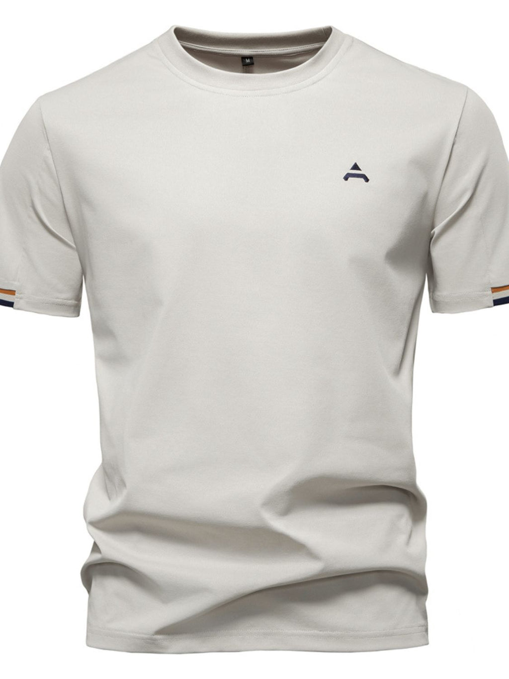 Men's Embroidered Round Neck T-Shirt