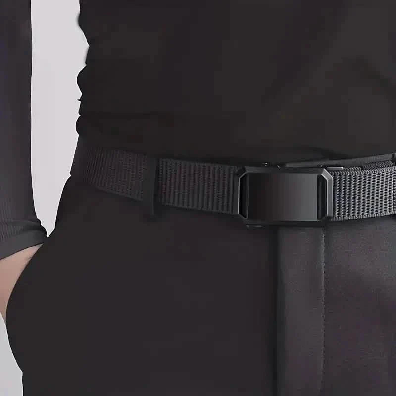 Men's Stylish Canvas Belt with Automatic Buckle