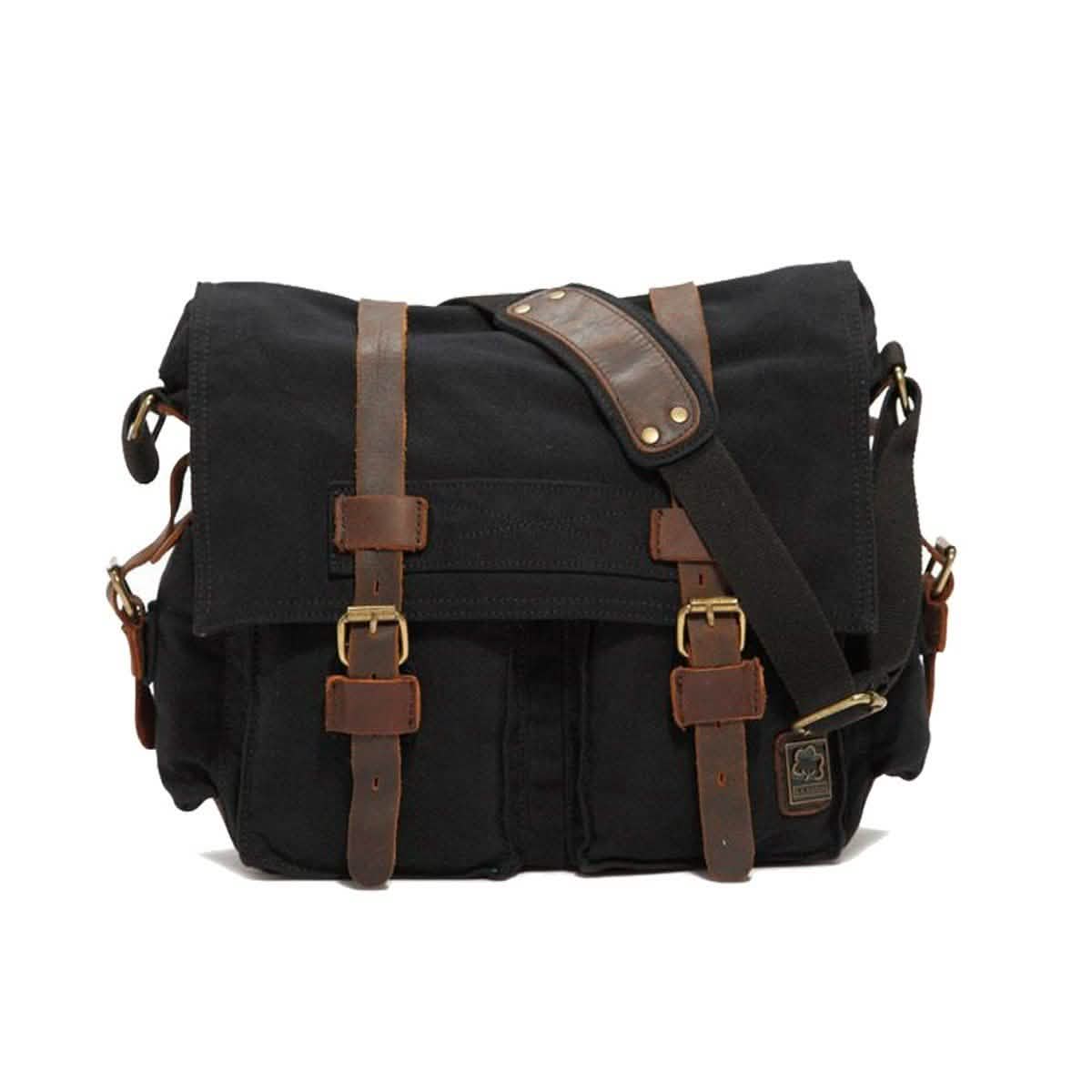 Military Vintage Canvas Crossbody Messenger Bag - Assorted Sizes
