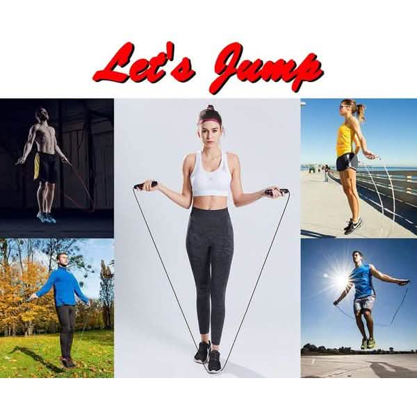 Tangle-Free Skipping Rope with Ball Bearings